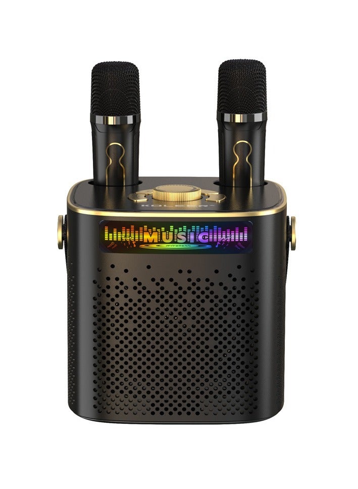 KOLEER High Power Karaoke Bluetooth Speaker Portable 360 Stereo Surround Wireless Subwoofer with Dual Microphone - Image 2