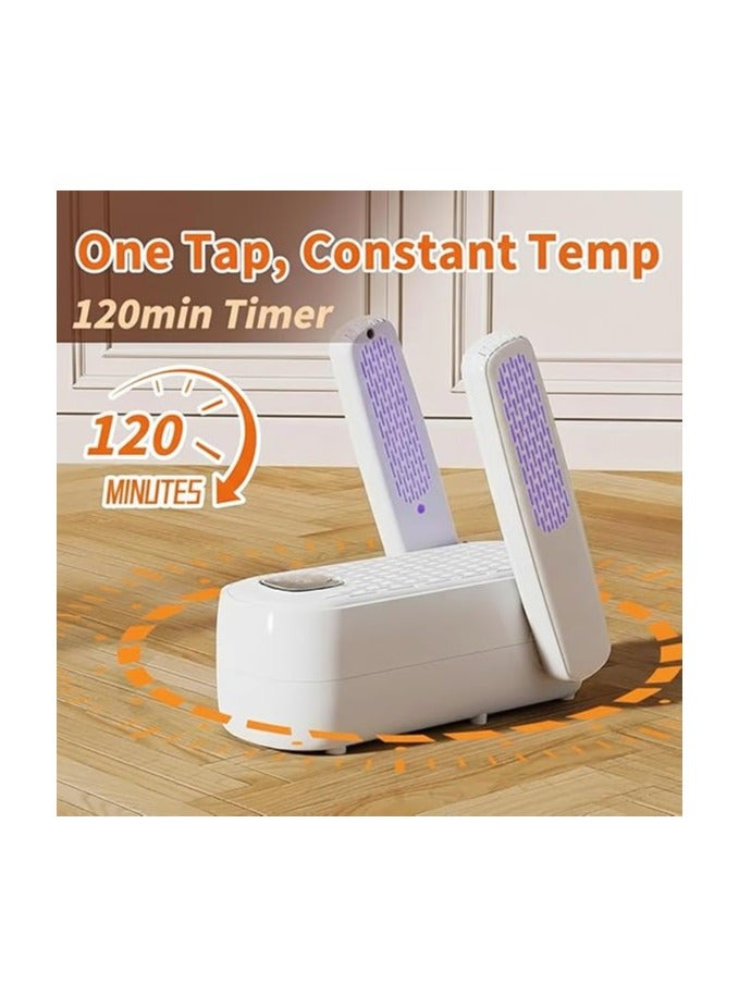 عام **مجفف الأحذية، مجفف الأحذية الرياضية، مجفف محمول مع 3 إعدادات للحرارة، تقنية تجفيف سريع 360° لمجفف القفازات، مجفف أحذية العمل بالإغلاق التلقائي، للمنزل والسفر.** - Image 3