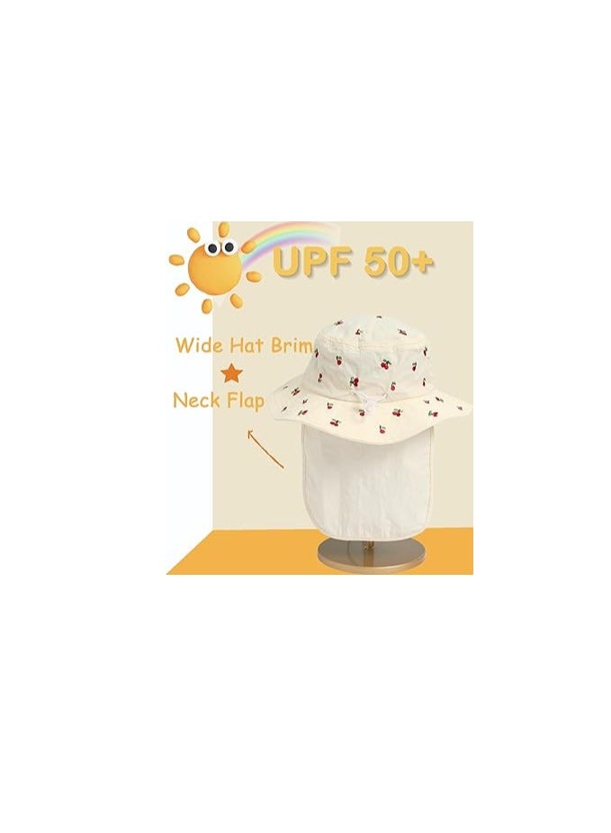 Adjustable Kids Sun Hat with UPF 50+ Protection, Waterproof Bucket Hat for Summer Fishing, Beach, and Swimming, Featuring Neck Flap for Boys and Girls Ages 3-8T. - Image 2