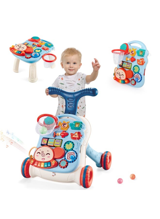 ZERIFAM Baby Learning Walker, 2 in 1 Multifunctional Sit-to-Stand Learning Walker and Activity Center,  Early Educational Push Walking Toys with Detachable Activity Center for Infants & Toddlers 12+ Months - Image 2