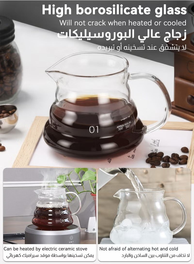 بوليفياز طقم صانعة قهوة ، طقم أكياس قهوة V60 ، طقم ماكينة صنع القهوة بالتنقيط 12 قطعة ، غلاية قهوة ، فنجان قهوة ، كوب نازف ، مطحنة فول ، ورق ترشيح مع حقيبة محمولة - Image 5