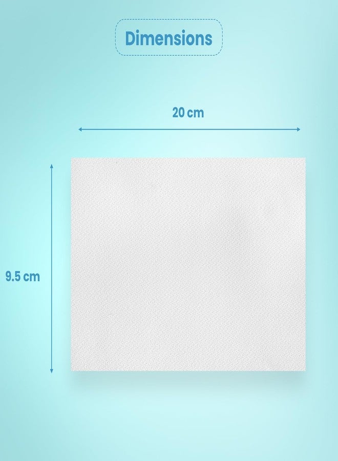 BREEZE 2-Ply Portable Toilet Roll Multipurpose Sheets - 50 Pulls, Pack of 5 (1 Canister + 4 Refills)- White - Image 5