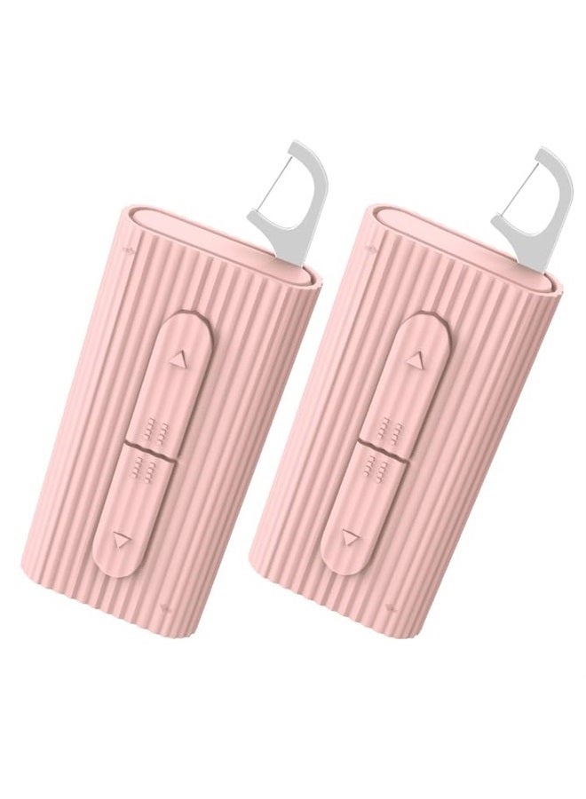 RAZOKO Dental Floss Portable Case, Storage 10 Picks Floss in Box,Floss Pick Dispenser for Cleaning Teeth and Oral Care,Toothpick Floss is Perfect for Dating,Travel,Hotels 2PCS - Image 1