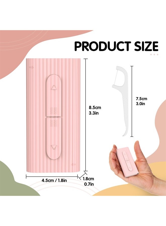 RAZOKO Dental Floss Portable Case, Storage 10 Picks Floss in Box,Floss Pick Dispenser for Cleaning Teeth and Oral Care,Toothpick Floss is Perfect for Dating,Travel,Hotels 2PCS - Image 2