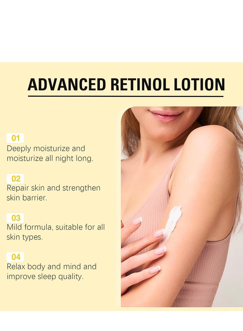  اوساورا لوشن الريتينول للبشرة الجافة، كريم شد وترطيب للجسم، مرطب ريتينول متقدم للبقع العمرية، لوشن البابونج المشرق للوجه واليدين والجسم، 100 غرام - Image 3