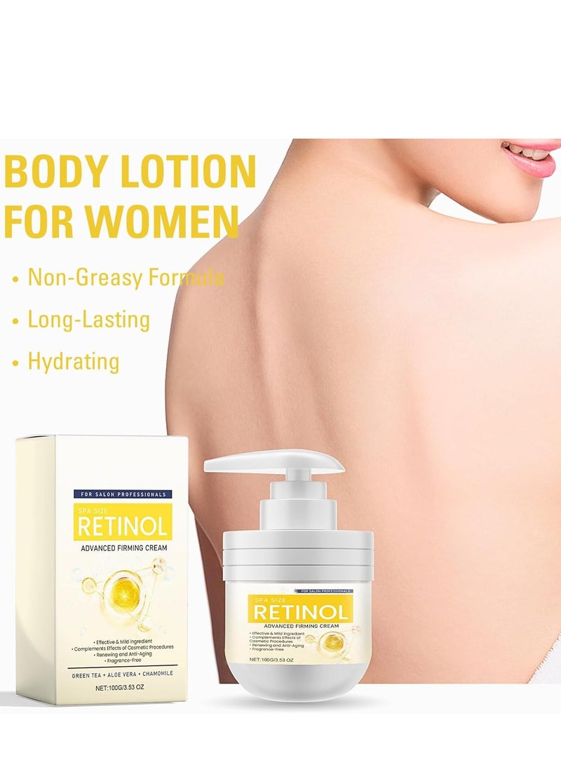  اوساورا لوشن الريتينول للبشرة الجافة، كريم شد وترطيب للجسم، مرطب ريتينول متقدم للبقع العمرية، لوشن البابونج المشرق للوجه واليدين والجسم، 100 غرام - Image 5