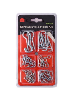 LAWAZIM 67-Piece Screws Eye & Screws Hook Kit  - Image 1