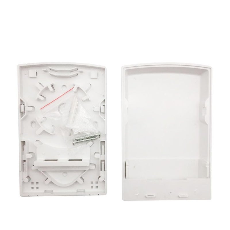 HANUTECH Hanutech FTTH Mini Fiber Junction Box Fiber Termination Box FTTH 2 Core Fiber Face Plate Indoor Fiber Cable Joint Box White 1 Pcs  - Image 2