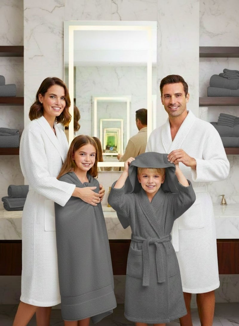 1Chase Luxury Grey Bath Towels – Set of 4 Large Towels (70x140 cm) | 600 GSM, 100% Cotton, Ultra-Soft, Highly Absorbent & Quick-Dry Spa Quality - Image 3