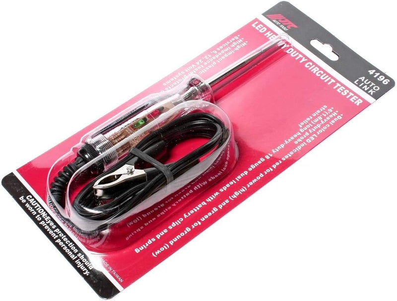 JTC 4196 Heavy Duty Electric Circuit Chain Tester with LED Indication for 6/12/24V Systems - Image 2