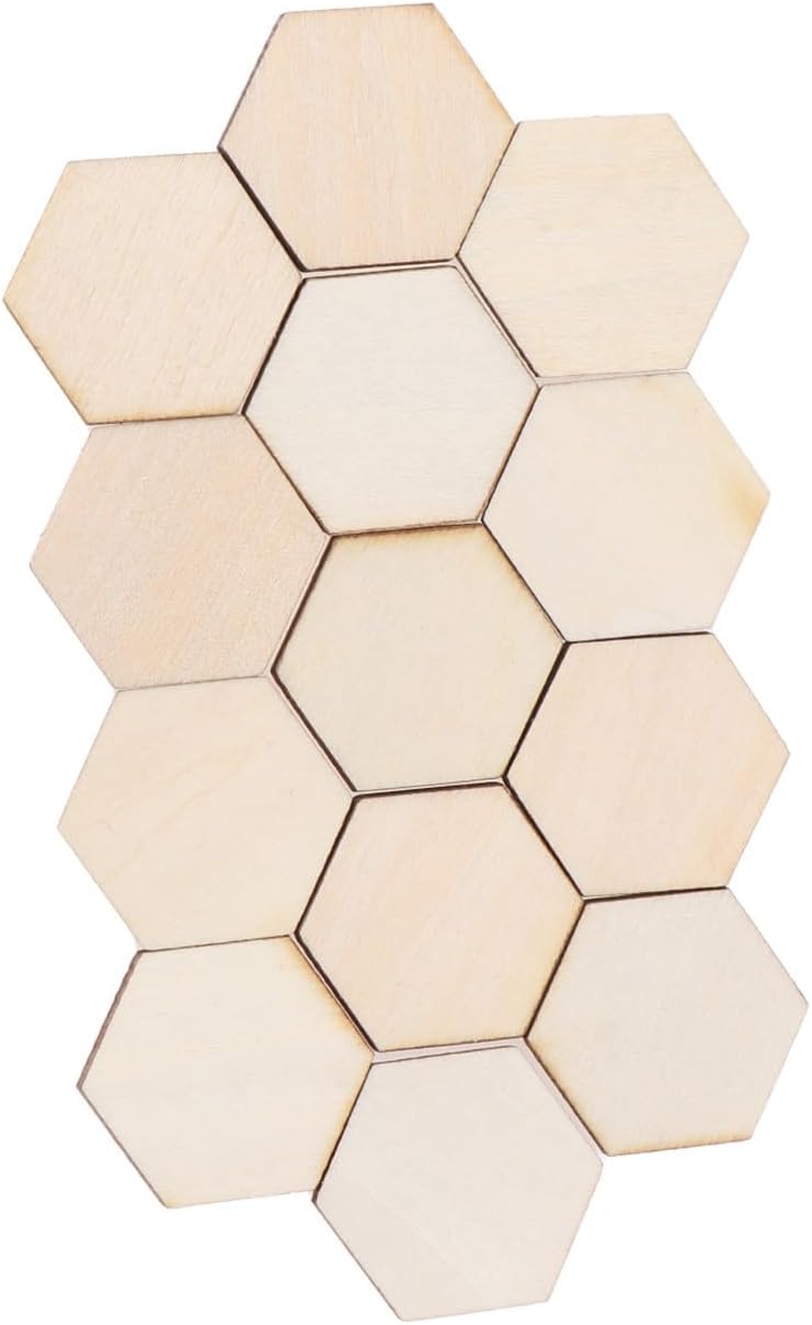 Polished safe edge Garneck Pack of 100 Hexagon Wooden Discs 25 mm - Untreated Beech Wood Blank Craft Materials for DIY Projects - Donkey Game and Creative Decorations Ideal for Scrapbooking and Economical upgraded quality Connectable modular Multi-use qualified quality Multi-demand satisfied design Non sticky surface Batch uniform stable quality All user friendly build Global assemble options Gulf standard sizing alternatives Multi-use well-engineered build Temp resistant Neat shape Care processed raw material Assorted color options All climate suitability Diverse application fit Regional central warehouse stock Balanced universal design Diverse use resistant crafted quality Individual & group usable Integrated warehouse solution Varied dimensions Fault optimized construction Modern versatile shape - Image 1