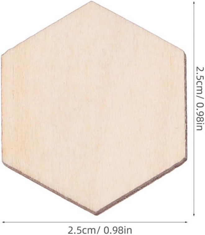 Polished safe edge Garneck Pack of 100 Hexagon Wooden Discs 25 mm - Untreated Beech Wood Blank Craft Materials for DIY Projects - Donkey Game and Creative Decorations Ideal for Scrapbooking and Economical upgraded quality Connectable modular Multi-use qualified quality Multi-demand satisfied design Non sticky surface Batch uniform stable quality All user friendly build Global assemble options Gulf standard sizing alternatives Multi-use well-engineered build Temp resistant Neat shape Care processed raw material Assorted color options All climate suitability Diverse application fit Regional central warehouse stock Balanced universal design Diverse use resistant crafted quality Individual & group usable Integrated warehouse solution Varied dimensions Fault optimized construction Modern versatile shape - Image 2