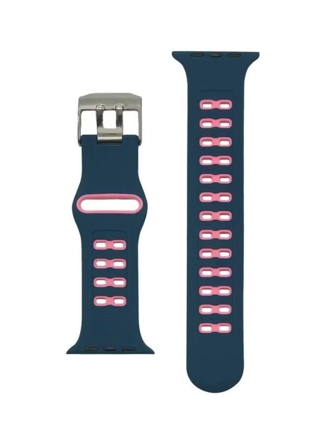 vesus Replacement Band For Apple Watch Series 5 Blue/pink