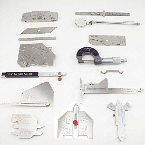 BWP Welding Gauge Tool Kit Welding Measure Gauge Test Ulnar Welder Inspection 15pcs in One Box - Image 4