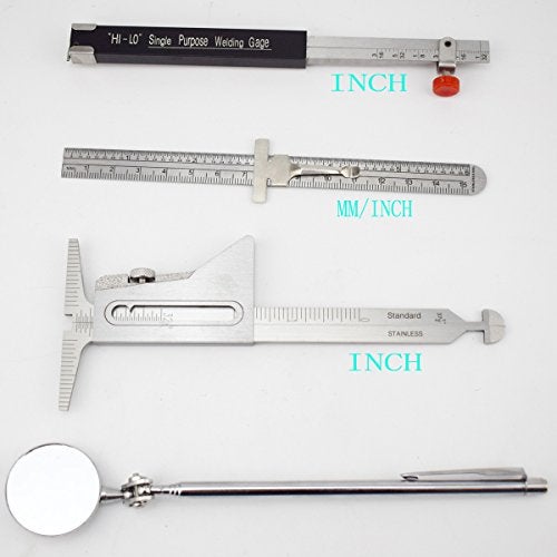 BWP Welding Gauge Tool Kit Welding Measure Gauge Test Ulnar Welder Inspection 15pcs in One Box - Image 5