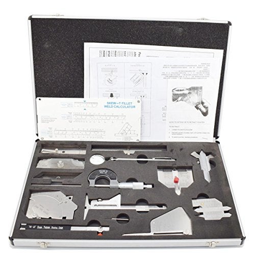 BWP Welding Gauge Tool Kit Welding Measure Gauge Test Ulnar Welder Inspection 15pcs in One Box - Image 2
