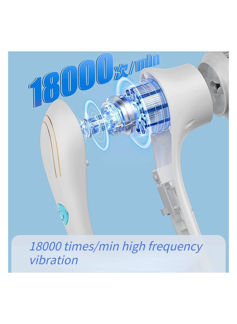 Bukela Rechargeable Electric Spin Scrubber, Portable Handheld Cleaning Brush with 5 Replaceable Brush Heads, Cordless Cleaning Brush for Bathroom, Kitchen, Dish, Milk bottle, Tile, Glass - Image 4