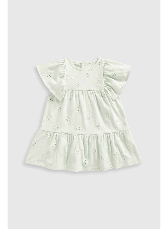 mothercare Green Broderie Dress