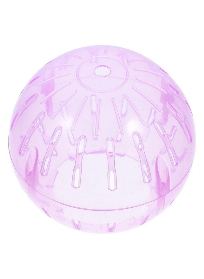 POPETPOP Hamster Exercise Ball, 4 Inch Hamster Running Ball Transparent Plastic Hamster Ball Wheel Guinea Pig Sports Ball For Dwarf Hamsters Small Pets Supply Pink - Image 1