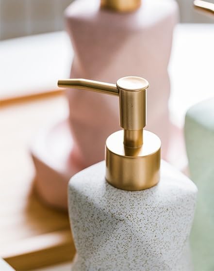 Kuber Industries Bathroom Accessories Set | Ceramic Bathroom Tooth Brush Holder | Bathroom Soap Holder Dish | Kitchen Soap Dispenser 380 ML | Water Cup 380 ML | ZX031BU-4T | Set of 4 | Blue - Image 2