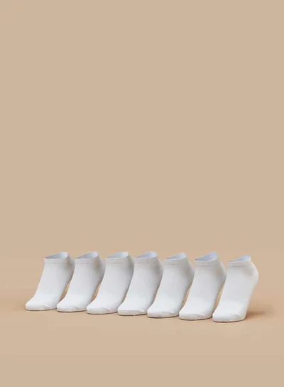 Flora Bella By Shoexpress Women Set of 7 - Solid Ankle Length Socks