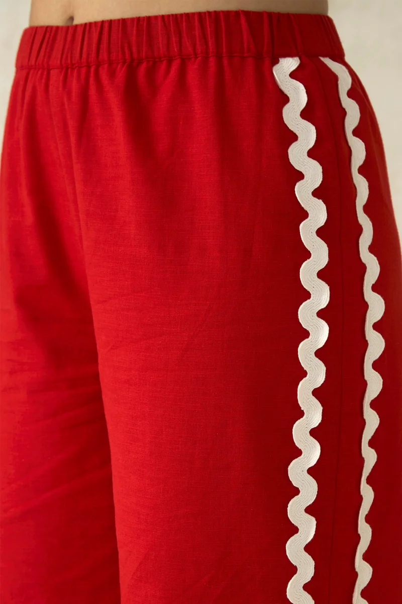 Virgio Cotton Flared Dinnerwear Pants for Women