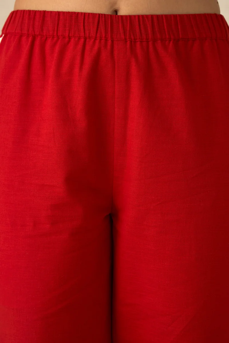 Virgio Cotton Flared Dinnerwear Pants for Women