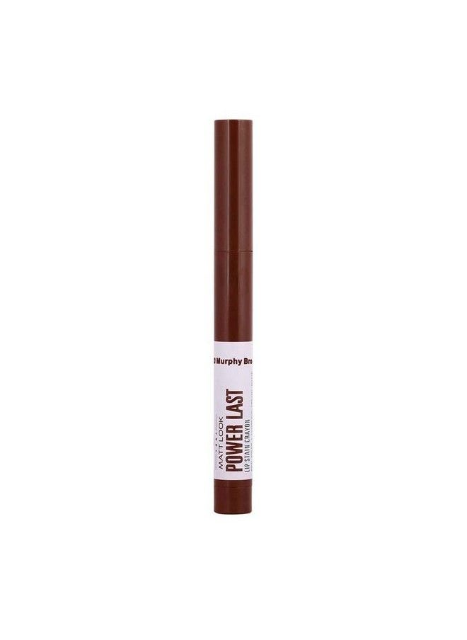 matt look Mattlook Power Last Super Stay Lip Stain Crayon Lipstick Mask Proof Luxurious Creamy Highly Pigmented & Rich Color Non Transfer Long Lasting Waterproof Matte Finish Lipstick Murphy Brown (0.2Gm)  - Image 4