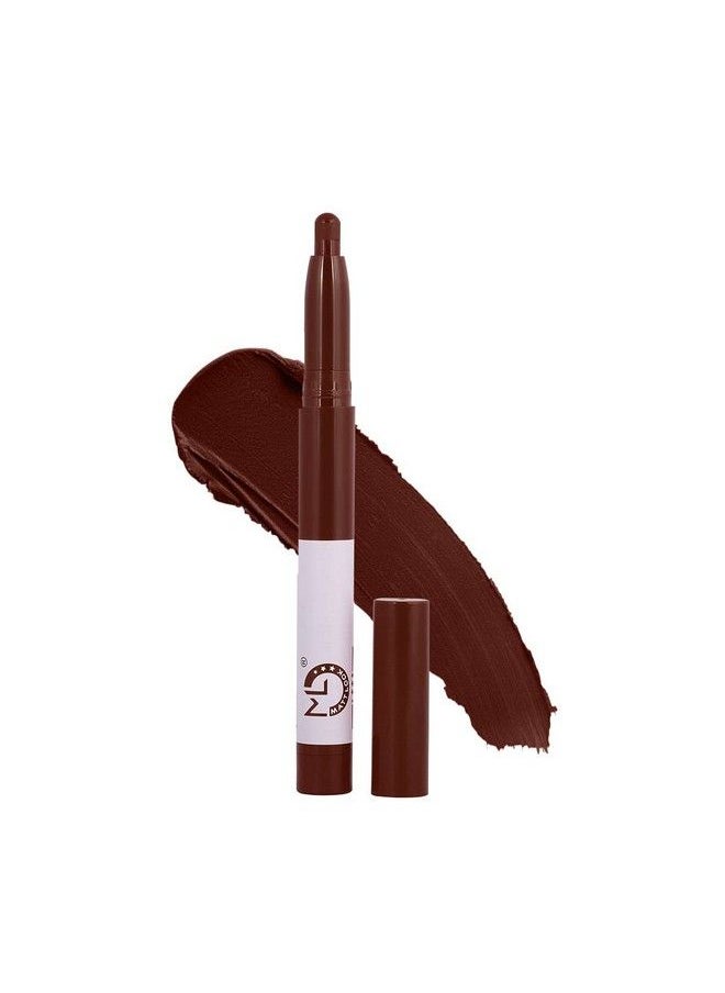 matt look Mattlook Power Last Super Stay Lip Stain Crayon Lipstick Mask Proof Luxurious Creamy Highly Pigmented & Rich Color Non Transfer Long Lasting Waterproof Matte Finish Lipstick Murphy Brown (0.2Gm)  - Image 2