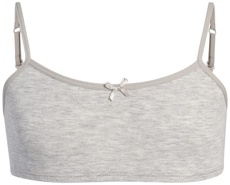 Rene Rofe Girls' Training Bras – 5 Pack Cotton Stretch Girls Cami Bralettes - Spaghetti Strap Training Bra for Girls (7-14), Size 10-12, Asst. Basics - Image 5