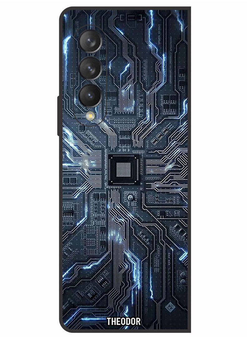 Theodor Protective Case Cover For Samsung Galaxy Z FOLD 3 5G  Hardware Circuit  - Image 1