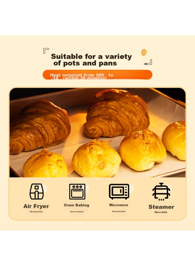 kaulus Kao Leshi Pull-out Silicone Paper, Rectangular, 200 Sheets/27x30cm Boxed, For Food Contact, Home Use, Oven-specific Paper - Image 5