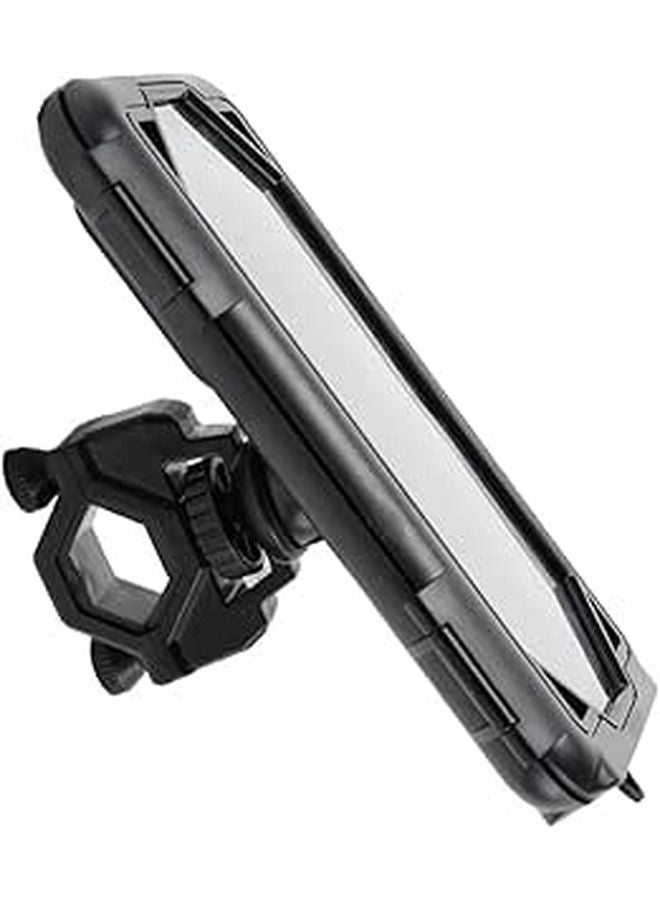 Black Rotatable 7 Inch Bike Phone Holder for Motorcycle and Bicycle Handlebar Mount - Image 1