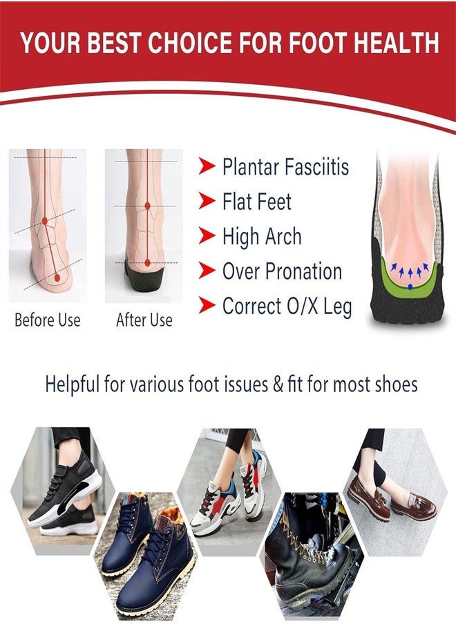 Arabest Flat Foot Correction With Half Arch Support Pad  Plantar Fasciitis Pain Eversion Correction Insole  - Image 4