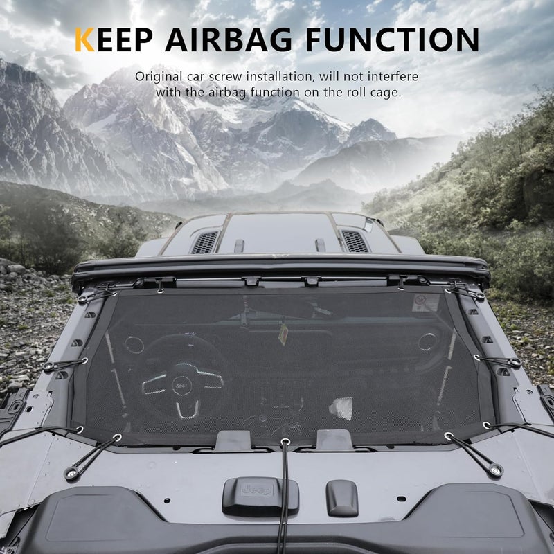 RERPRO Sunshade for 2024-2025 Jeep Wrangler JL - Image 2