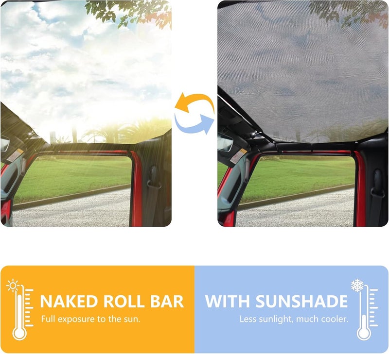 RERPRO Sunshade for 2024-2025 Jeep Wrangler JL - Image 3