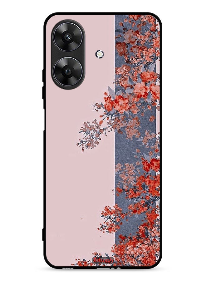 Tolwak Realme Note 60 4G Protective Case Cover Tree Leaves And Flowers Art - Image 1