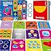 SpriteGru Color Shape Flashcards 50 DoubleSided Cards 30 Colors 20 Shapes Colorful Cards Educational Learning Tools for Preschool and Toddlers 3 Reclosable Rings Attached - Image 2