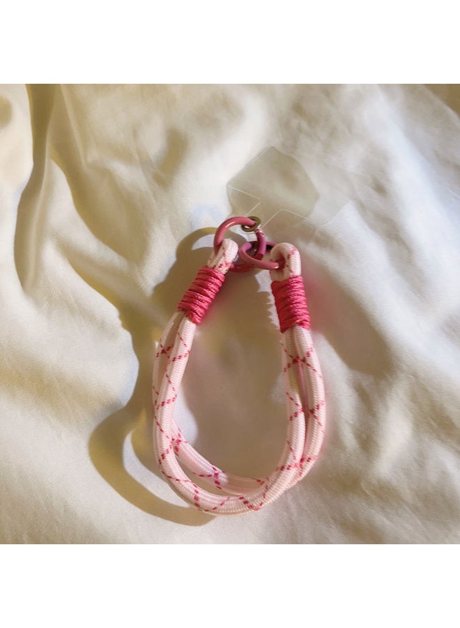 NIBEMINENT Beaded Phone Lanyard, Anti Lost Removable Wrist Strap, Hand Weaving Bracelet Pendant, Phone Keychain Lanyard - Image 1