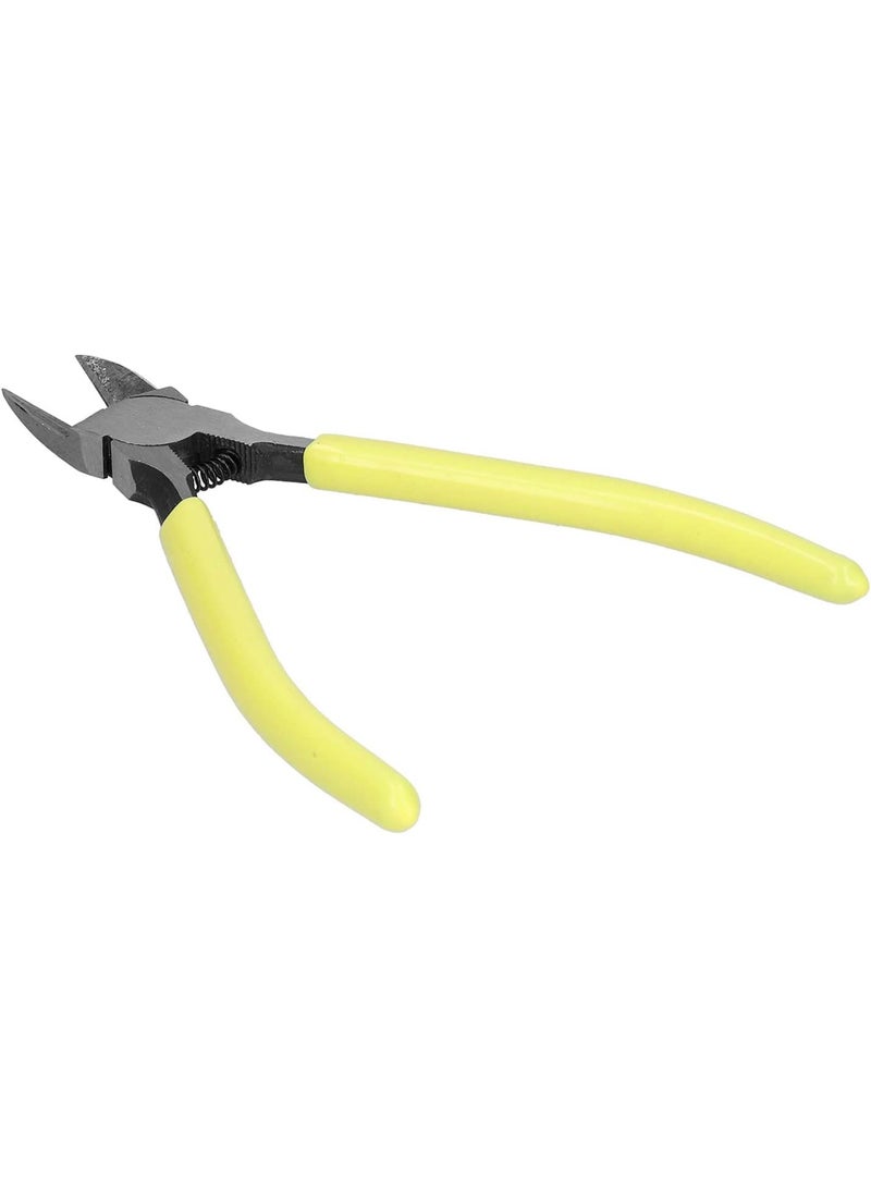 GGOOT Wire Cutter Diagonal Pliers High Carbon Steel Cutting Nippers Hardware Tools for Copper Cable Below 0.5mm (6-inch SK-22) - Image 1