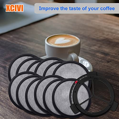 Xcivi Replacement Water Filtration Set - Filter Disk with Frame for Mr. Coffee Brewers, Compatible - 1Disk Frame +12 Filter Disks - Image 2