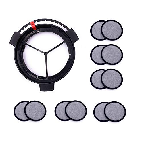 Xcivi Replacement Water Filtration Set - Filter Disk with Frame for Mr. Coffee Brewers, Compatible - 1Disk Frame +12 Filter Disks - Image 1