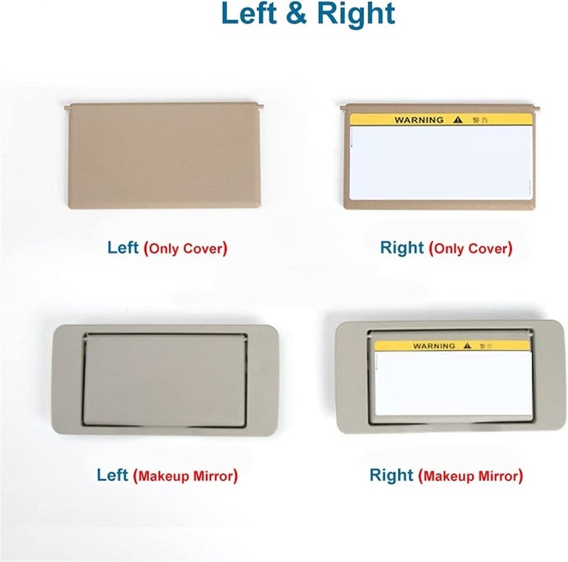 QASULER Car Sun Visor Replacement for Mercedes-Benz C Class W203 - Image 2