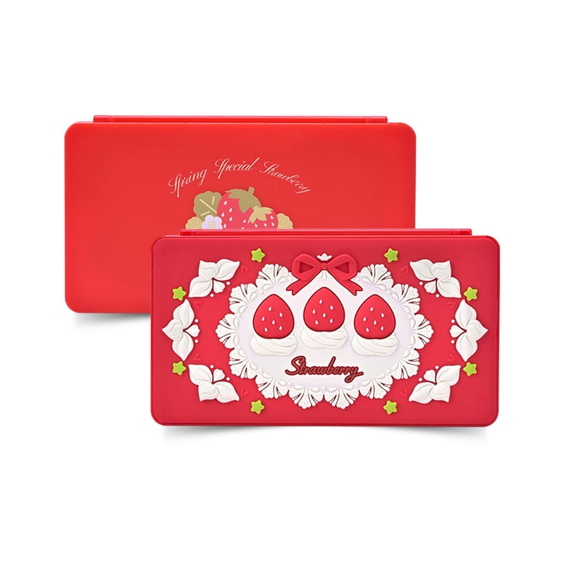 GeekShare Switch Game Card CasePortable Magnetic Switch Game Holder Cartridge Case with 24 Game Card Slots and 24 TF Card Slots Strawberries with Cream - Image 2