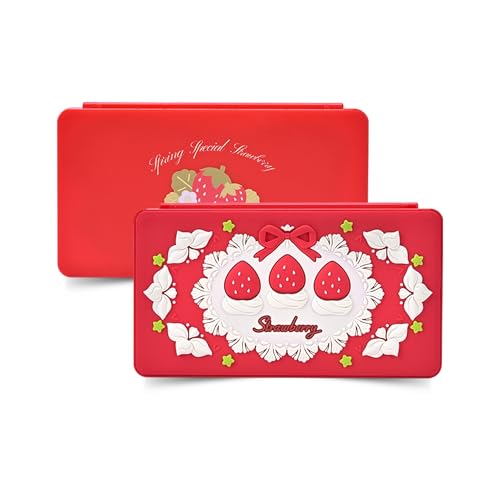 GeekShare Switch Game Card CasePortable Magnetic Switch Game Holder Cartridge Case with 24 Game Card Slots and 24 TF Card Slots Strawberries with Cream - Image 1
