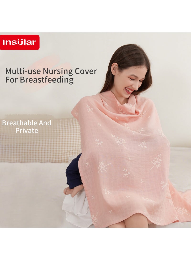 insular Cotton Nursing Cover for Breastfeeding, 360° Coverage, Breathable and Portable, Duck Pattern, Privacy Breast Feeding Cover for Baby 120*85cm - Image 4