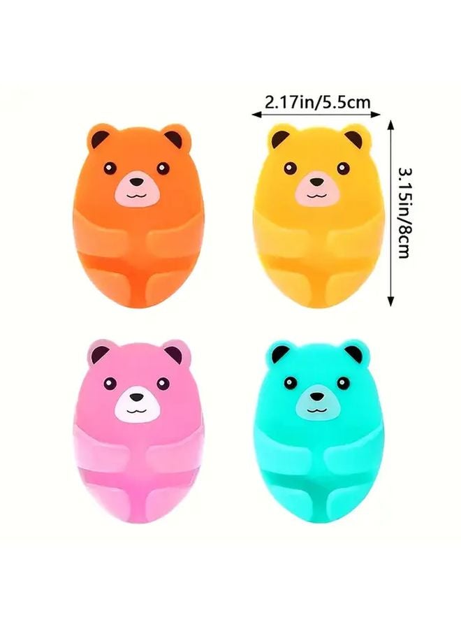 4pcs Mixed Color Wall Mounted Power Strip Holder Strong Adhesive Cable Organizer - Image 4