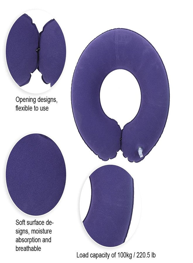 Brrnoo Inflatable Seat Cushions Donut Pillow, Seat Cushion Orthopedic Ring Pillows, Hemorrhoid Treatment Bed Sores Pregnancy Tailbone Pain After, with Inflatable Pump for Office Chair Elderly (R450) - Image 3