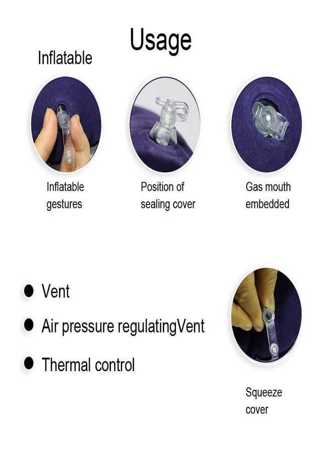 Brrnoo Inflatable Seat Cushions Donut Pillow, Seat Cushion Orthopedic Ring Pillows, Hemorrhoid Treatment Bed Sores Pregnancy Tailbone Pain After, with Inflatable Pump for Office Chair Elderly (R450) - Image 2
