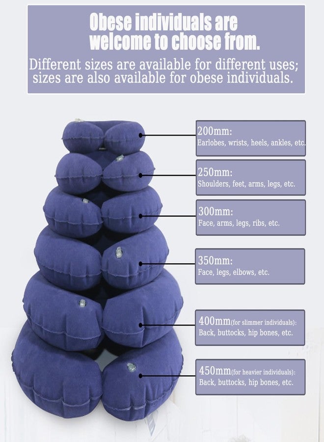 Brrnoo Inflatable Seat Cushions Donut Pillow, Seat Cushion Orthopedic Ring Pillows, Hemorrhoid Treatment Bed Sores Pregnancy Tailbone Pain After, with Inflatable Pump for Office Chair Elderly (R450) - Image 5